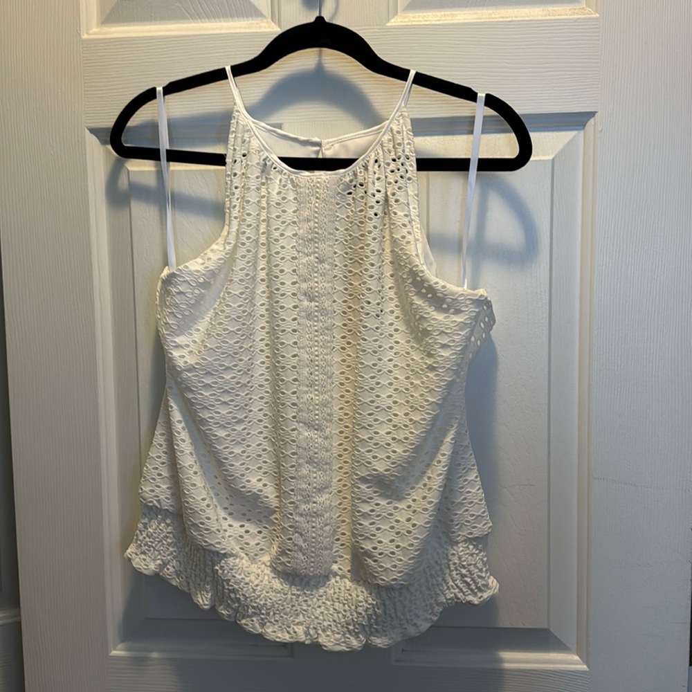 Eyelet Halter Top